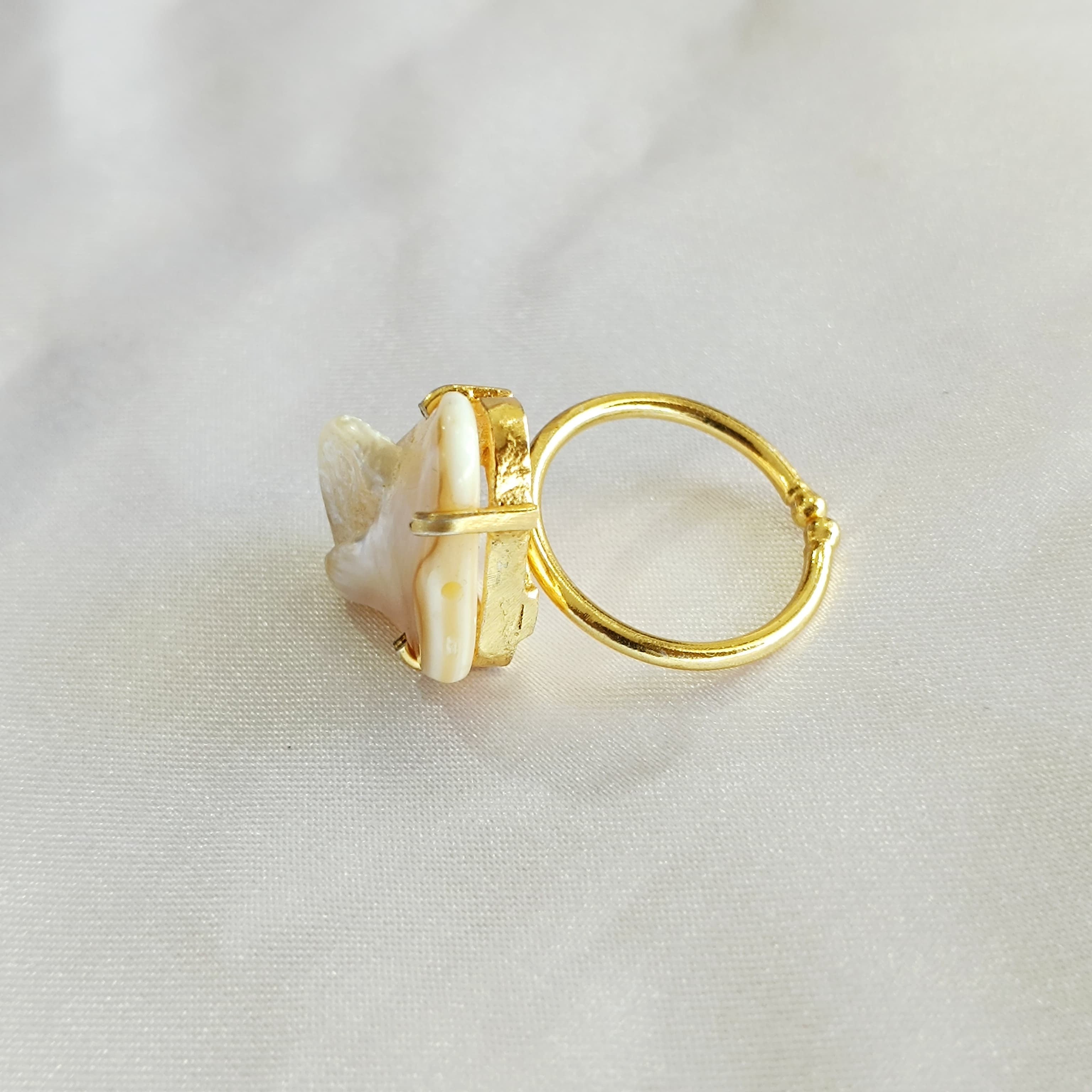 Very Beautiful Natural Raw Stone Rings for Girls & Women