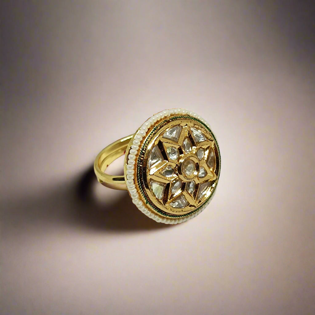 Precious Kundan Anti Tarnish Rings for Women