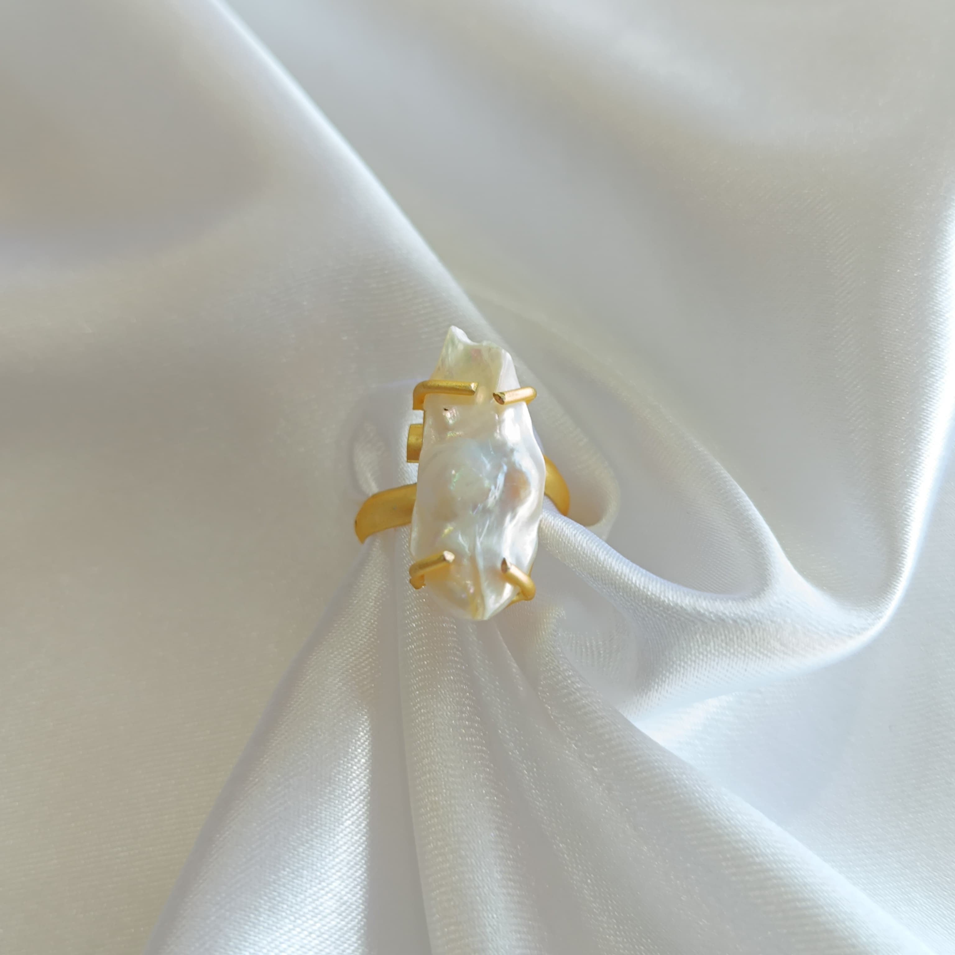 Elegant Natural Raw Stone Rings for Girls & Women