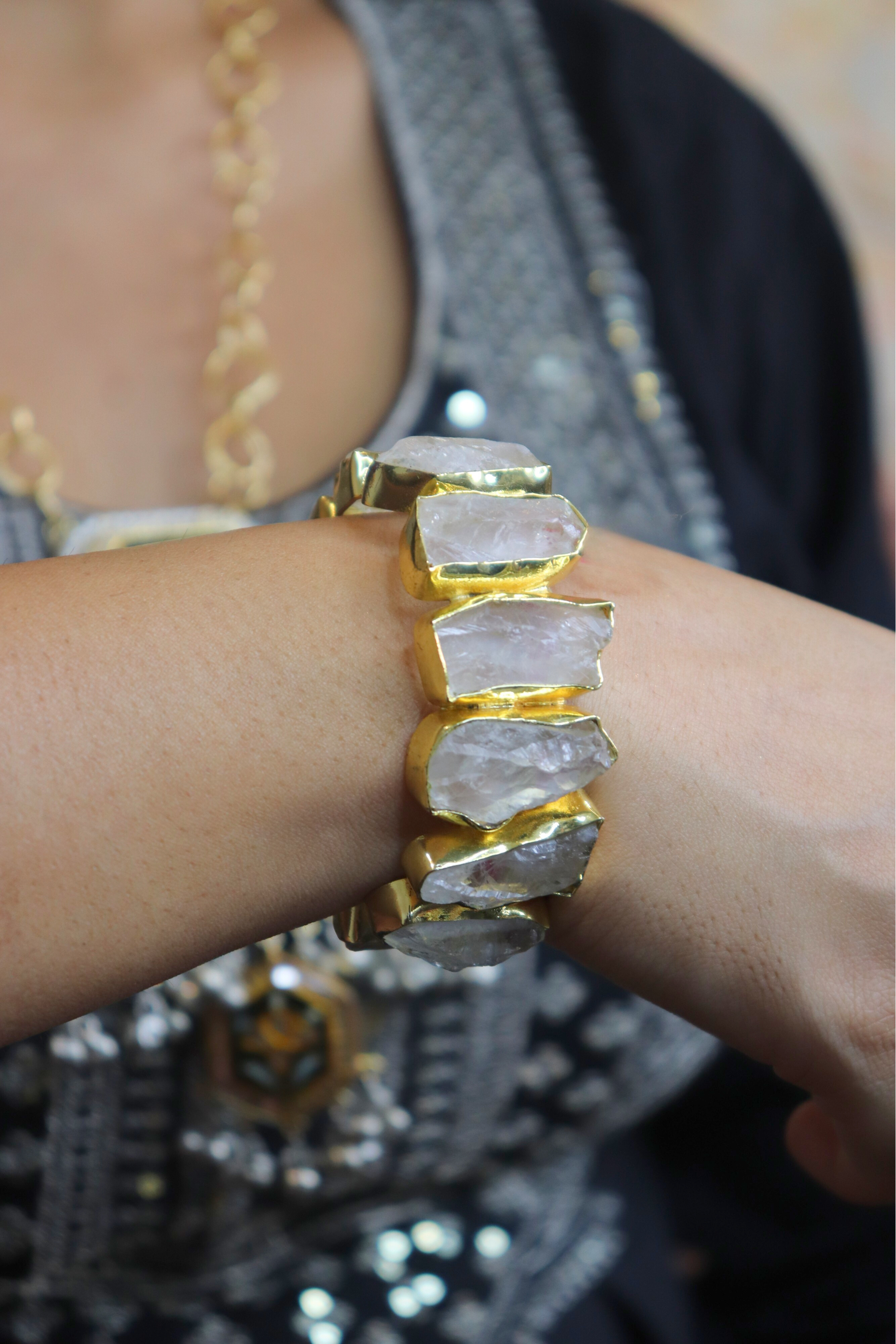 Clear Crystal Stone Bracelet - Bracelets for Women and Girls