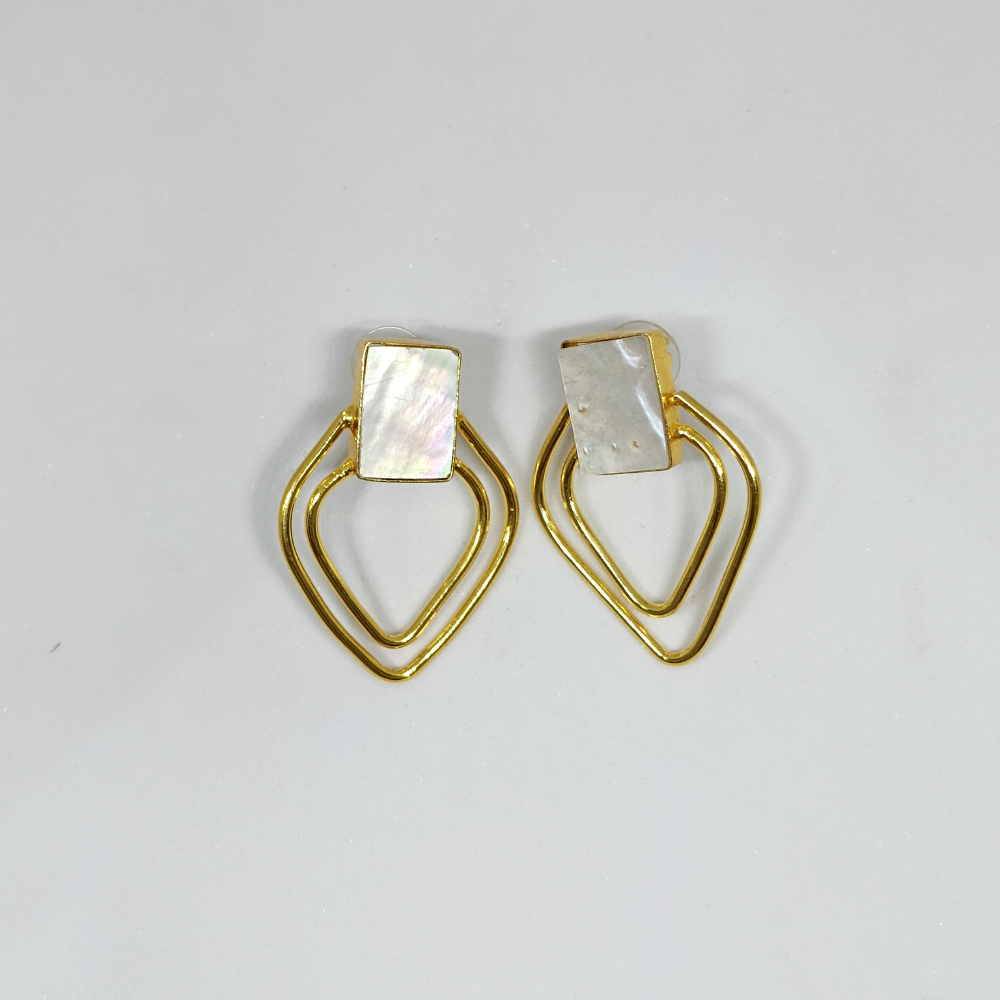 Anti Tarnish Contemporary Earrings beads and metals