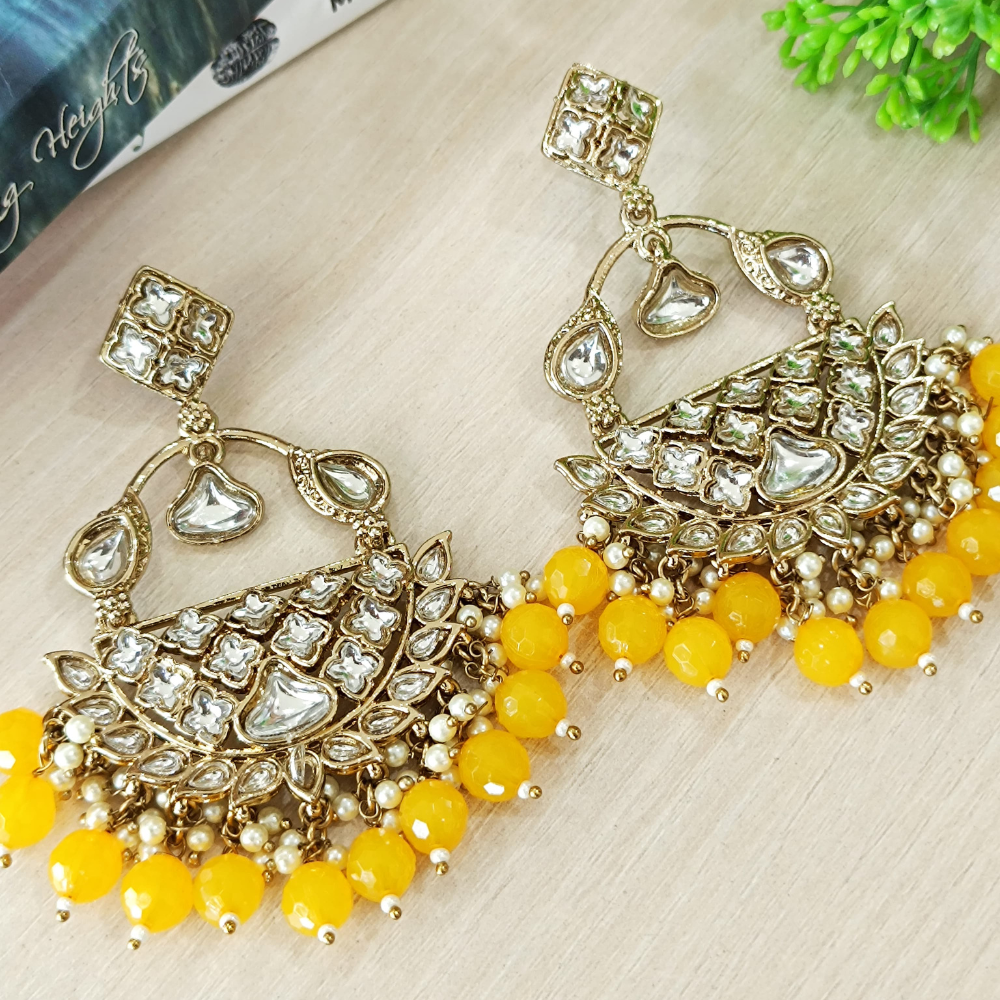 Buy High Quality Yellow Earrings for Girls Women