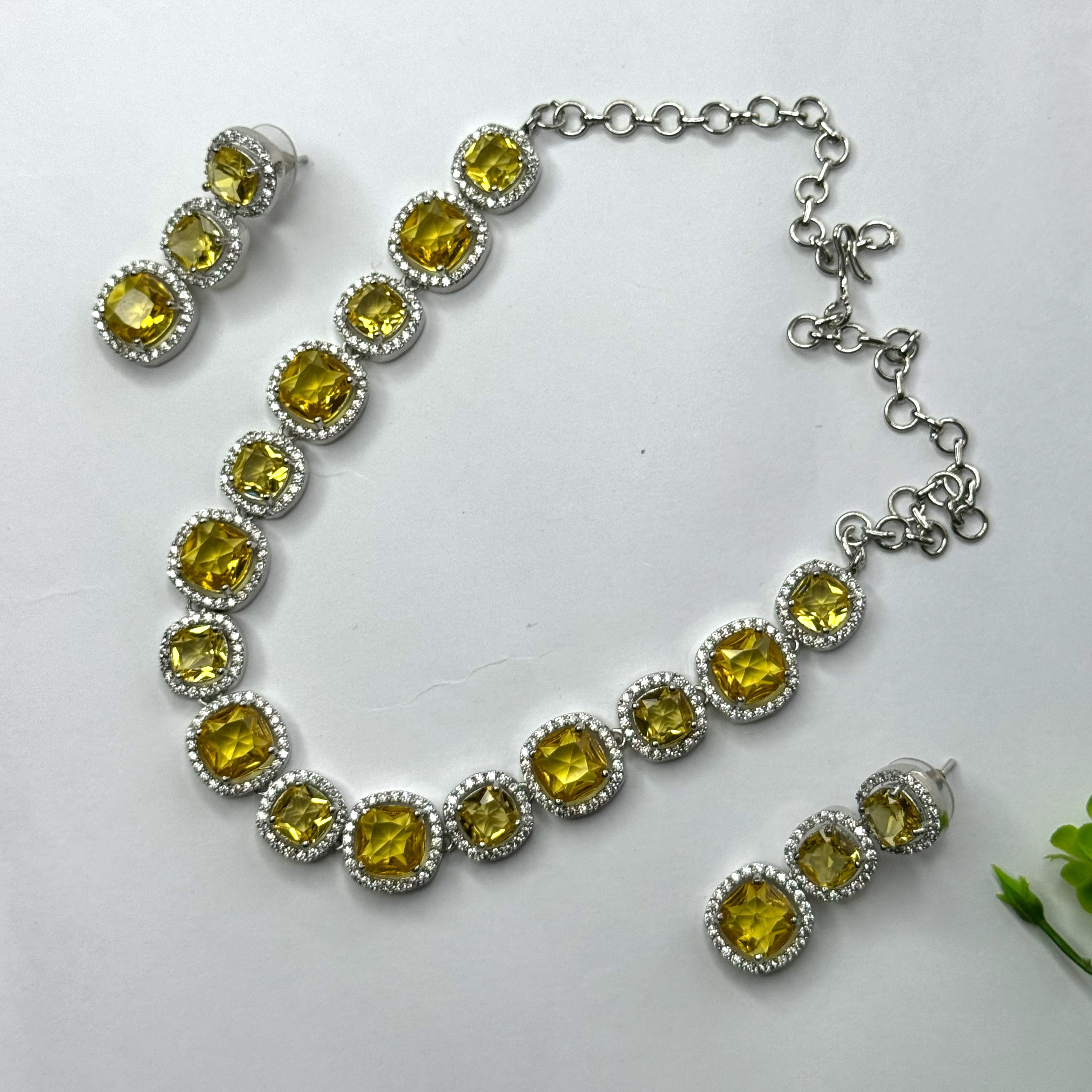 American Diamond Necklace Set