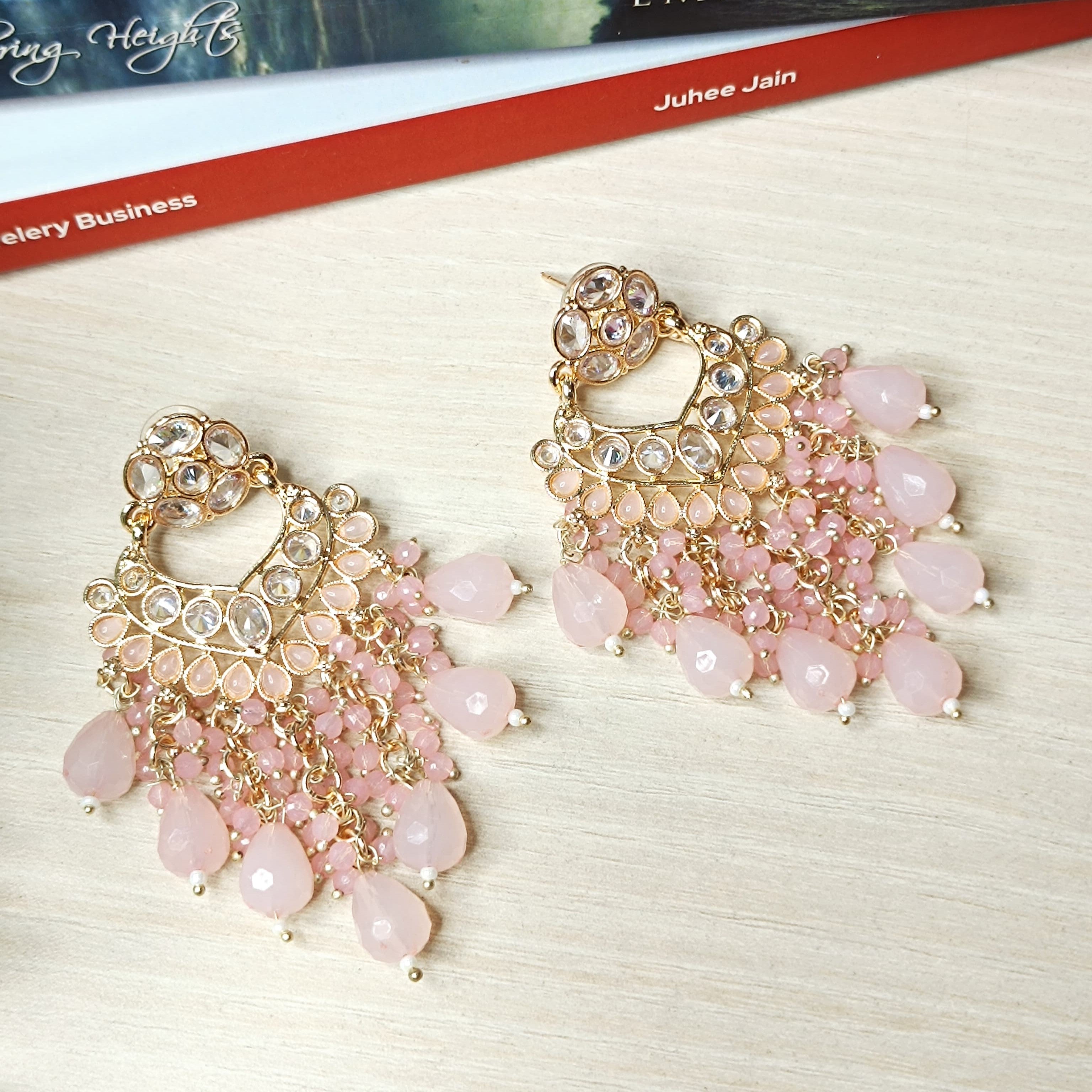 Elegant Partywear Kundan Earrings