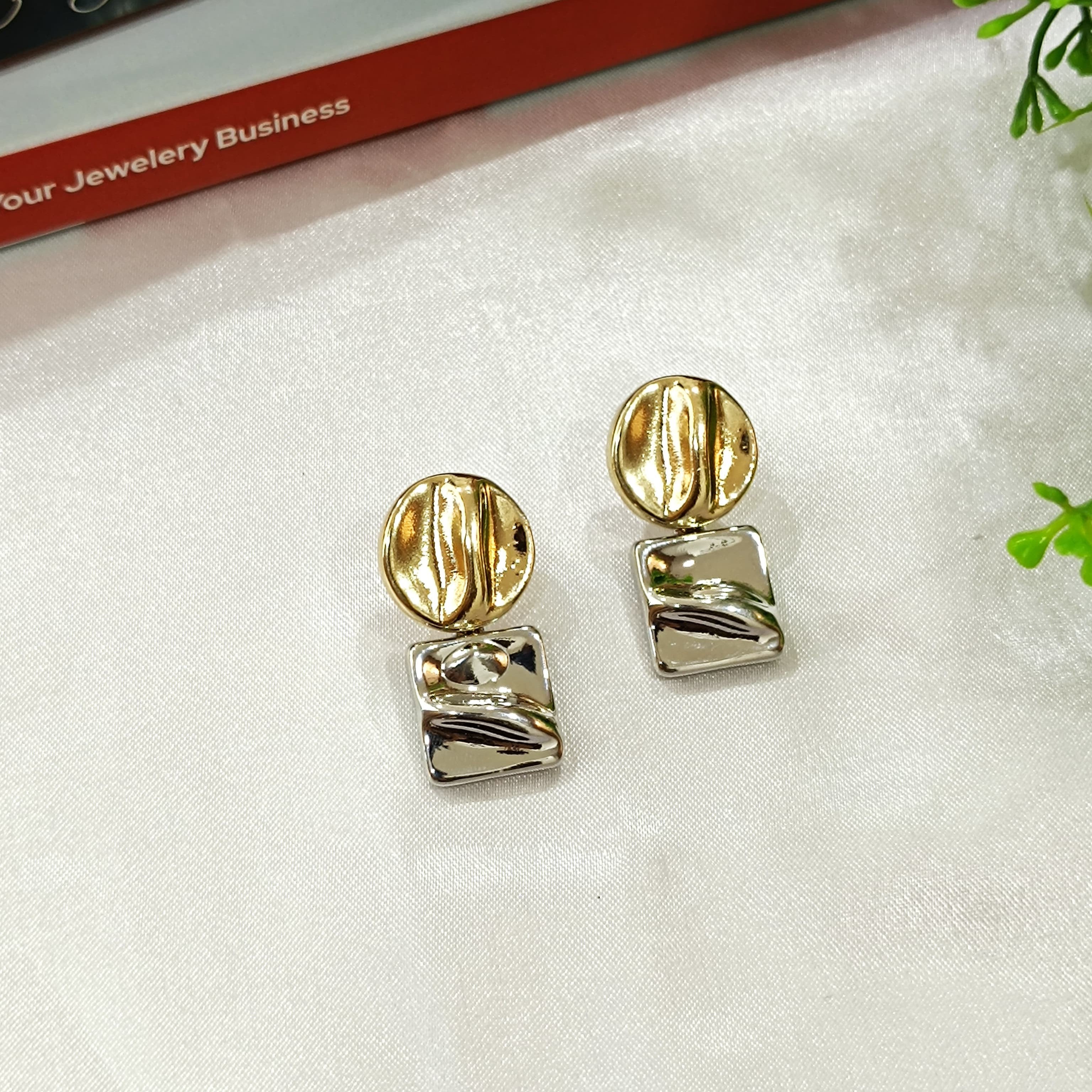 Gold & Silver Toned Wendy Mixed Earrings