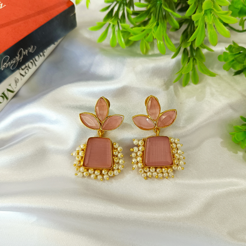 Matte Finished Dangler Earrings - Simple Earrings for Girls and Women