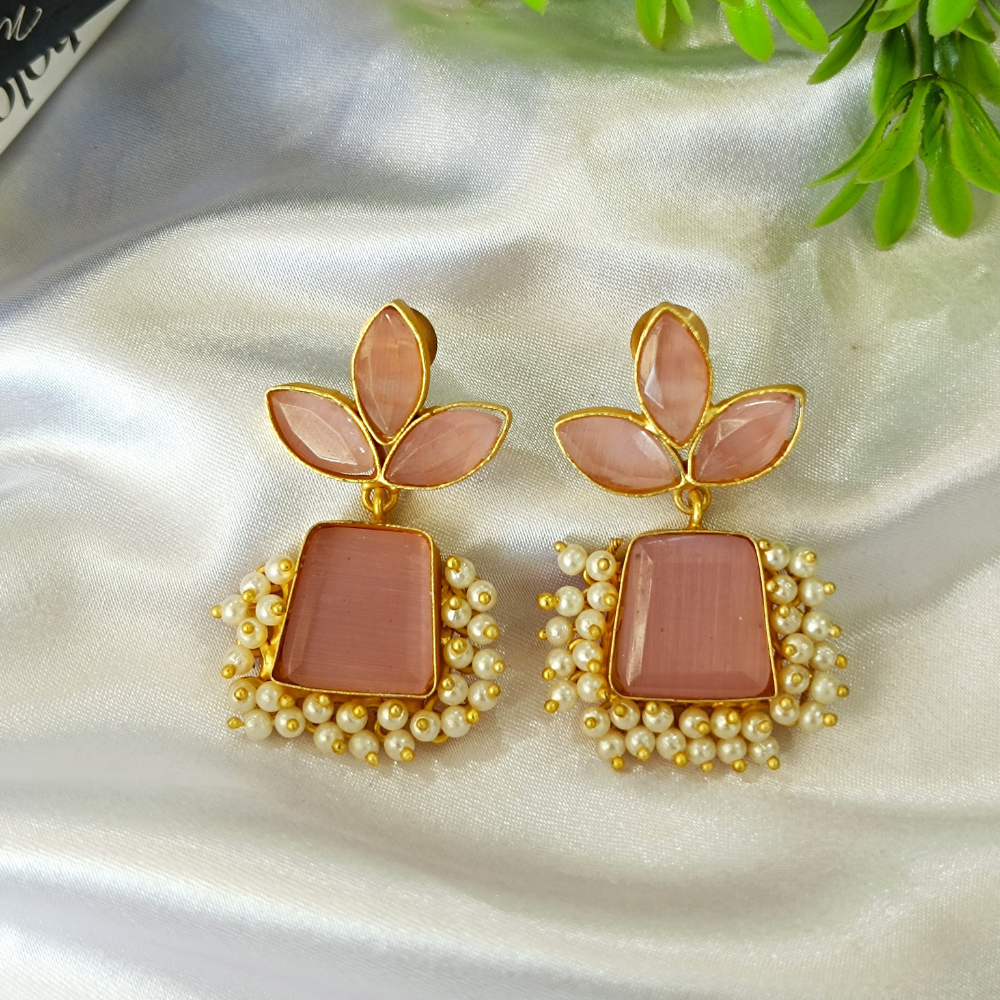 Matte Finished Dangler Earrings - Simple Earrings for Girls and Women