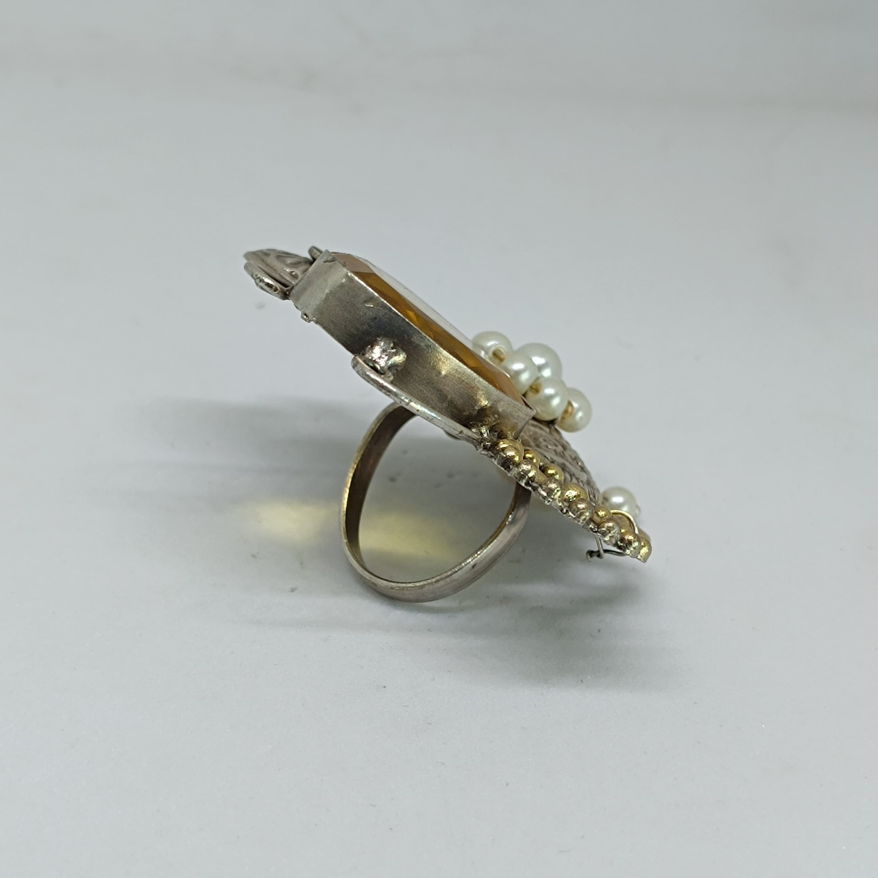 Stylish Gold & Silver Plated Beads and Metals Rings