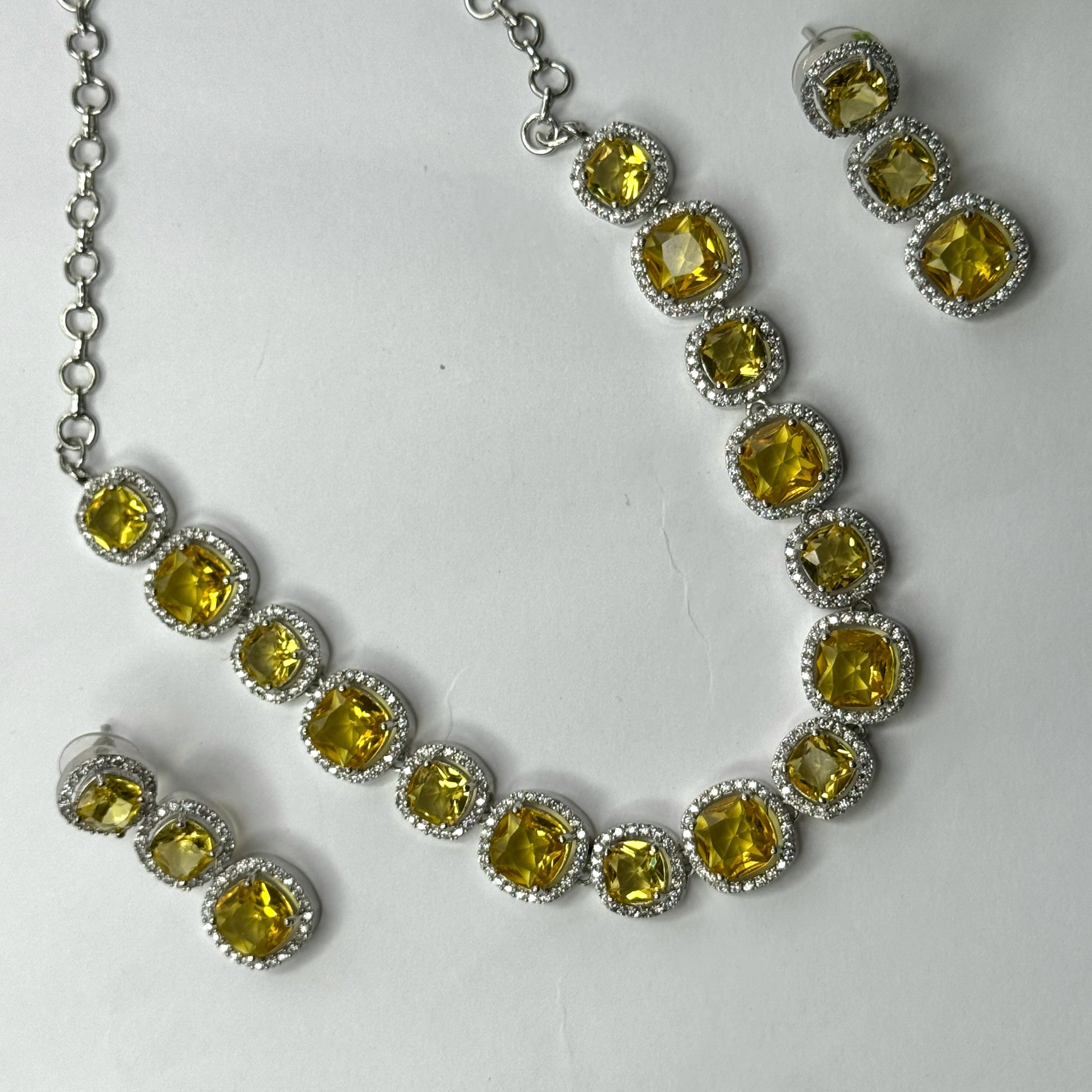 American Diamond Necklace Set