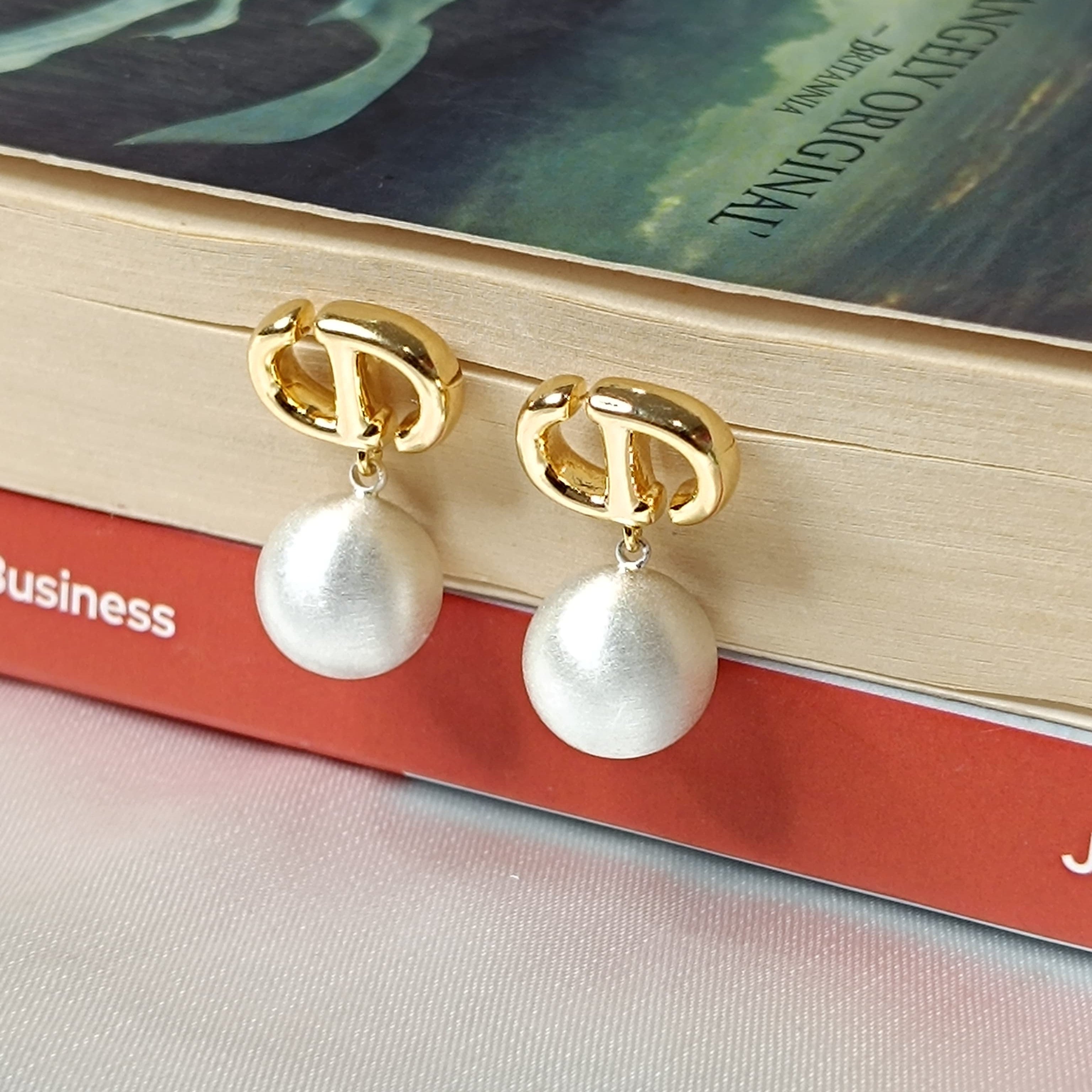 Dior Gold Teardrop Earrings - Earrings for Girls & Women