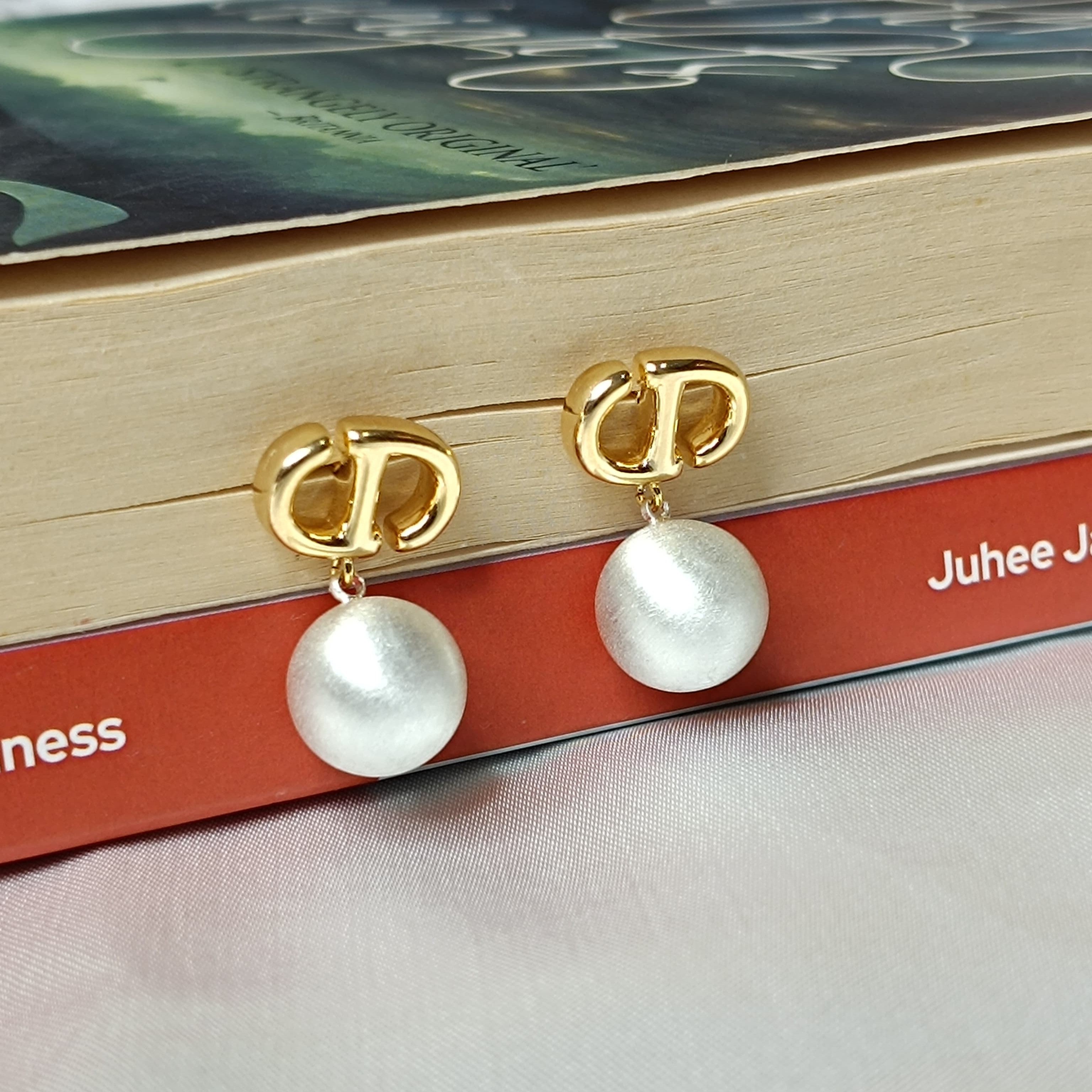 Dior Gold Teardrop Earrings - Earrings for Girls & Women
