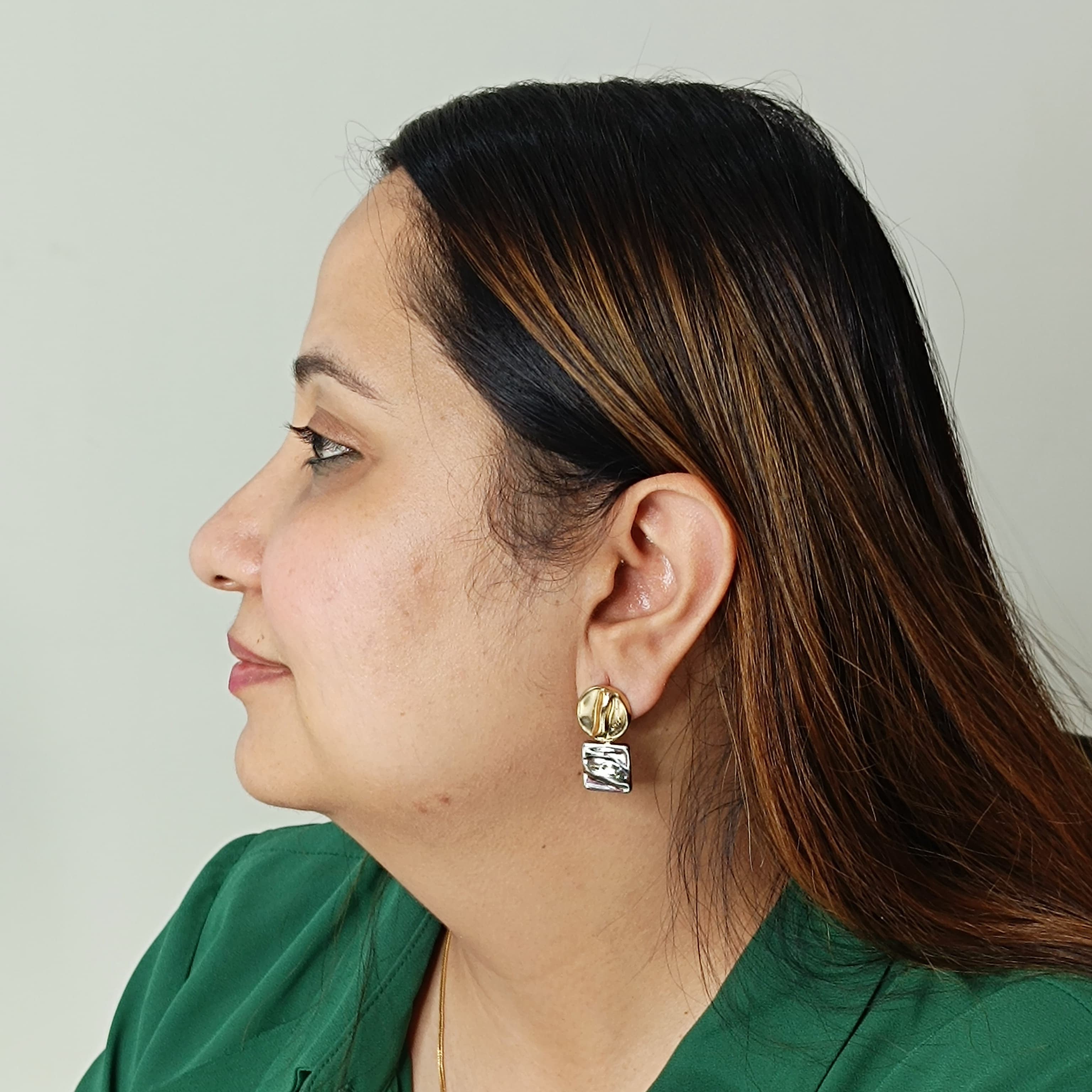 Gold & Silver Toned Wendy Mixed Earrings