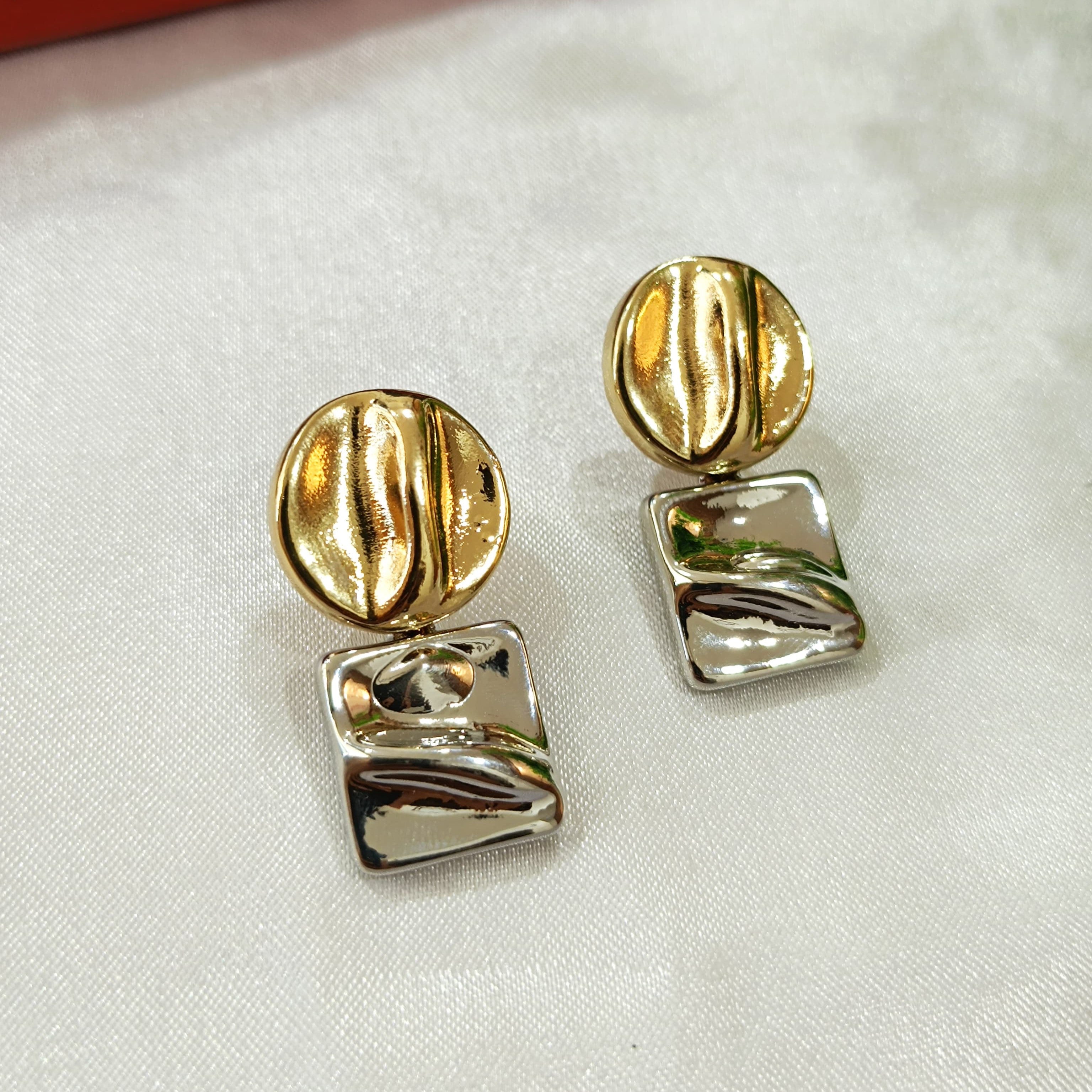 Gold & Silver Toned Wendy Mixed Earrings